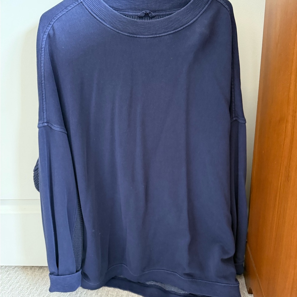 Aerie Deep Blue Knit Top